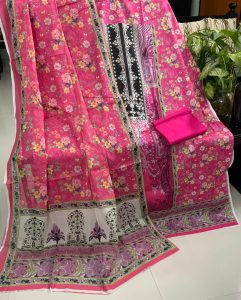 Blooming Pink Floral Jam Jam Swiss Cotton 3 Piece